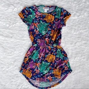 LuLaRoe Kids Mae Dress size 2 Tiger